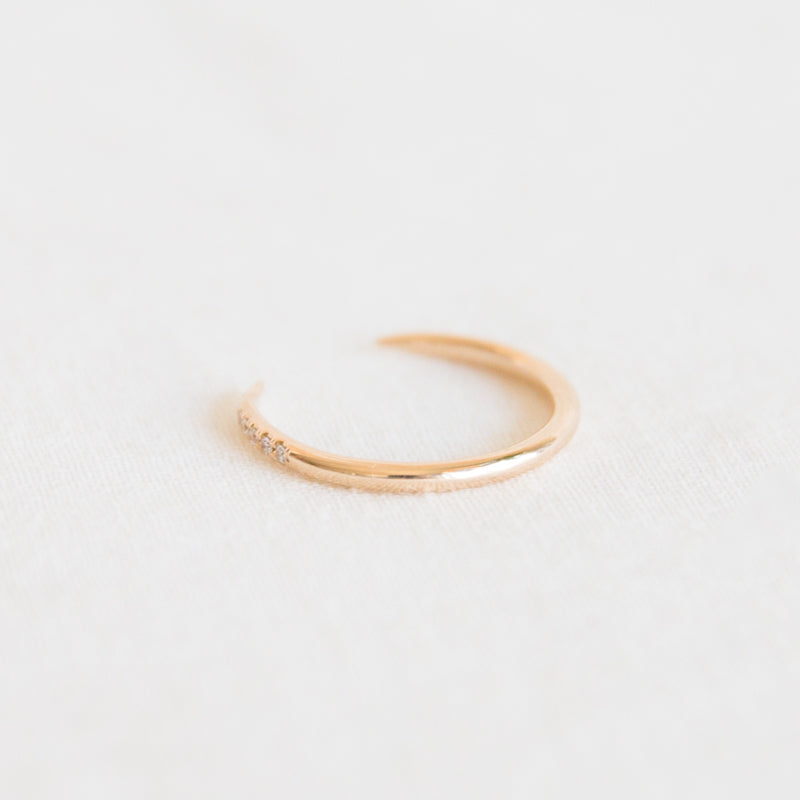 Open Slice Ring - Micropavé